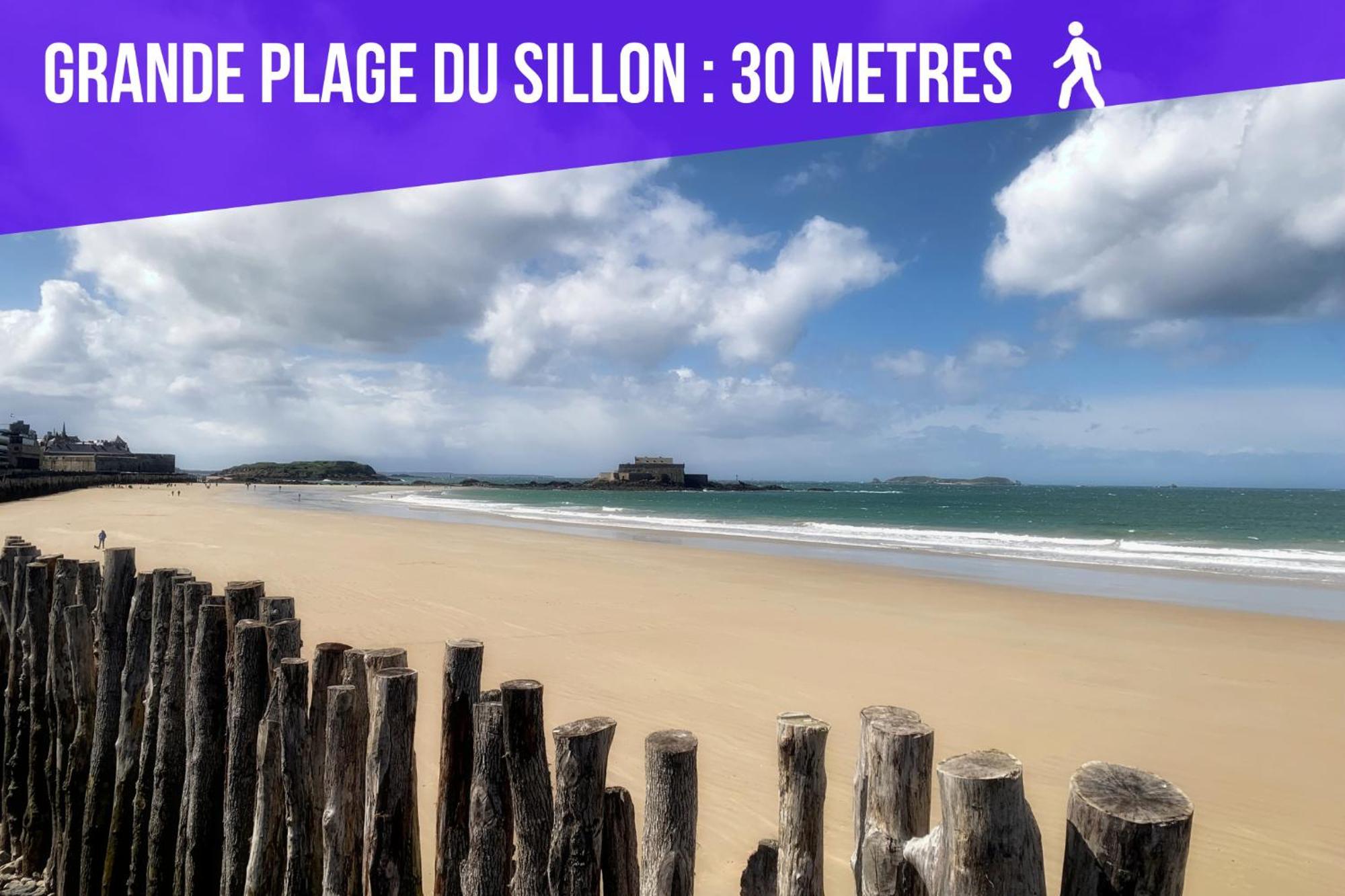 Escalier 16 - 30 M Plage Du Sillon - Proche Intra Saint-Malo Exteriör bild